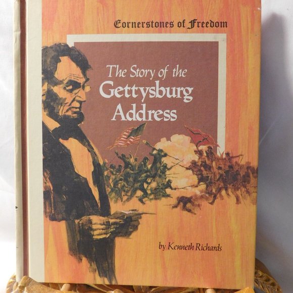 The Story of the Gettysburg Address Cornerstones of Freedom Book Vintage 1969 - Picture 1 of 4